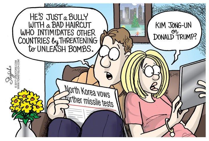 Anti Trump Toons On Twitter He S Just A Bully With A Bad