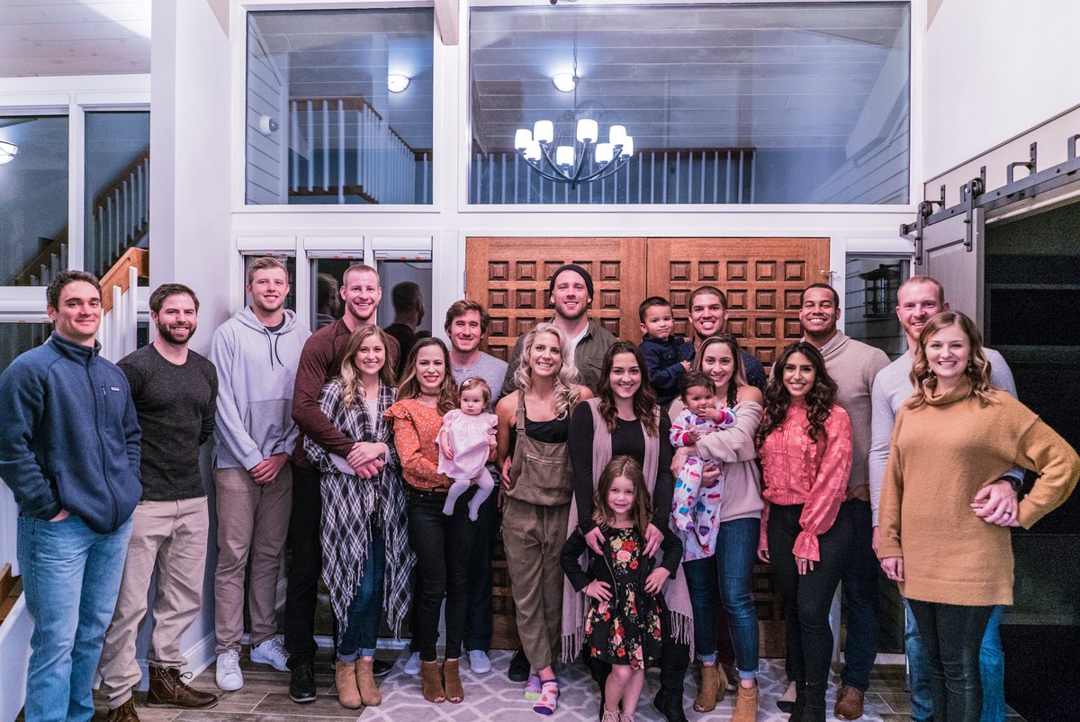 cj_wentz's tweet photo. Extremely grateful to spend Thanksgiving with amazing friends and family tonight! Good eatin’ and a great time! God is good! https://t.co/EjD7Jm6FRd