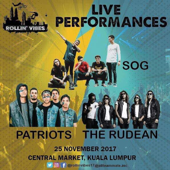 Rantaiart's tweet image. ROLLIN&apos; VIBES

25 Nov • 10am - 10pm
Central Market, Kuala Lumpur

Skateboard &amp;amp; BMX Comp
Local Brand Vendors
Live Performances: 
@weareSOG @PatriotsMY @The_Rudean 

@rollinvibes17 @twt_seni @twt_muzik