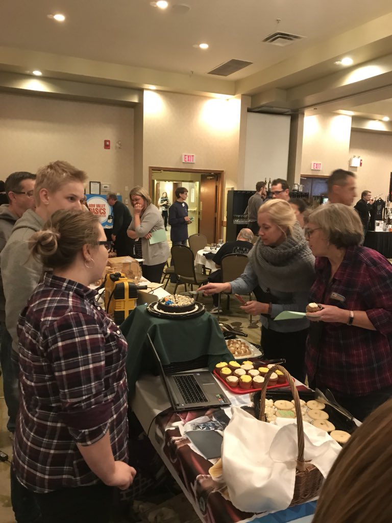 CCHS_Canmore's tweet photo. #CTEC2017 CCHS students and staff showcasing their work and speaking about authentic learning. https://t.co/t8NDZElZFK