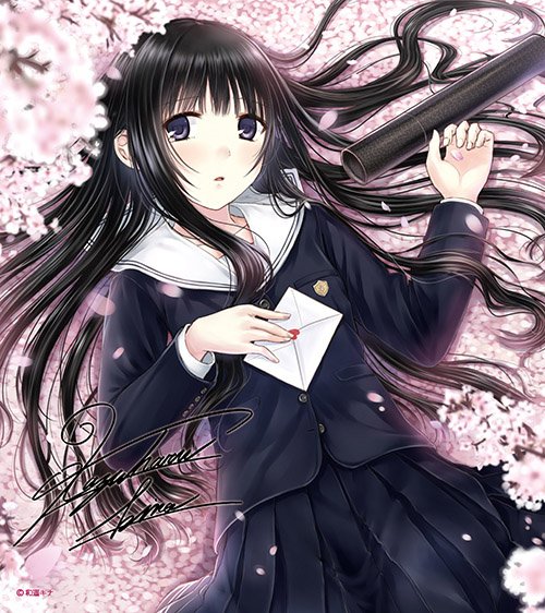 O Xrhsths 軸中心派 通販 Sto Twitter 本日よりご予約開始 大切な色紙をばっちりガード マグネット付き色紙収納box 冬の新作が本日よりご予約開始です 和遥キナ先生ver は 手紙を抱いた 桜の中に 横たわる黒髪の制服美少女ちゃんイラスト 憂いを帯びた