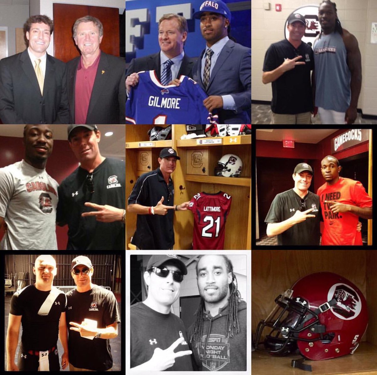 ThomasScheatzle's tweet photo. All these Gamecock Football players beat Clemson 5 years in a row. Now it’s time for our new talent to step up #AlshonJeffery #JadeveonClowney #StephonGilmore #ConnorShaw #MarcusLattimore #USC4Life #NFLCrew https://t.co/jJNTvfkLcB