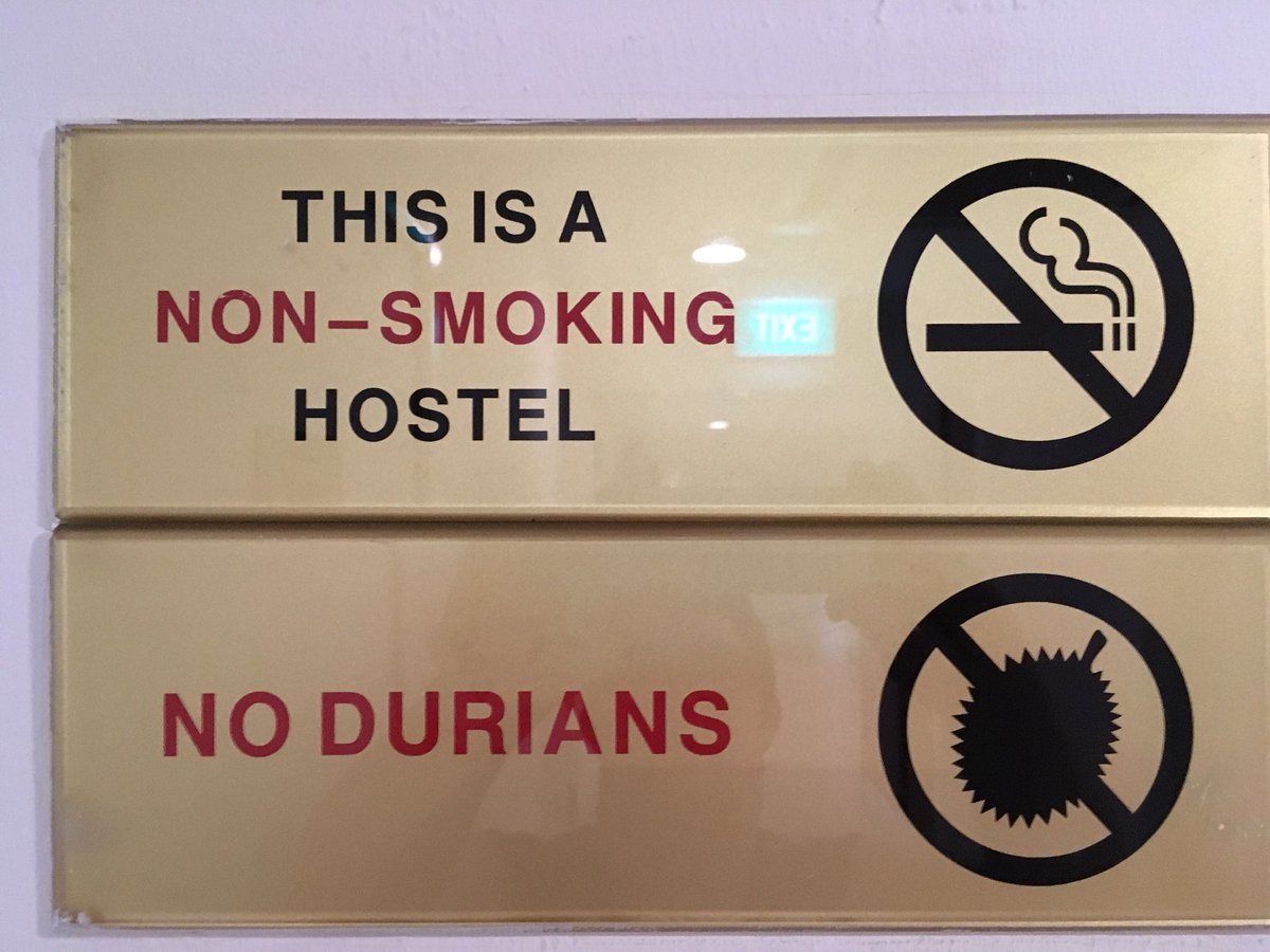 danadelap's tweet photo. Having eaten tripe, chicken feet and other assorted animal parts, I have discovered that durian is the only ASEAN foodstuff that is beyond me! https://t.co/kLO3AcWaqH
