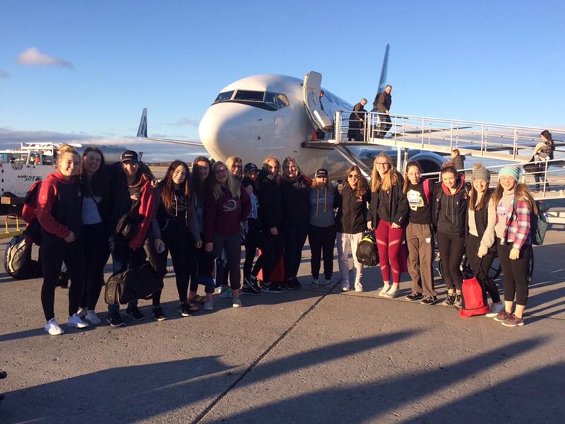 sheldon_welch's tweet photo. Lloydminster Midget Elite Steelers @AFHL_HA stopover @flyyhm enroute to Tournament in Halifax nets them flights to anywhere @WestJet flys. #thanksWestjet https://t.co/T0VxJmhfQp