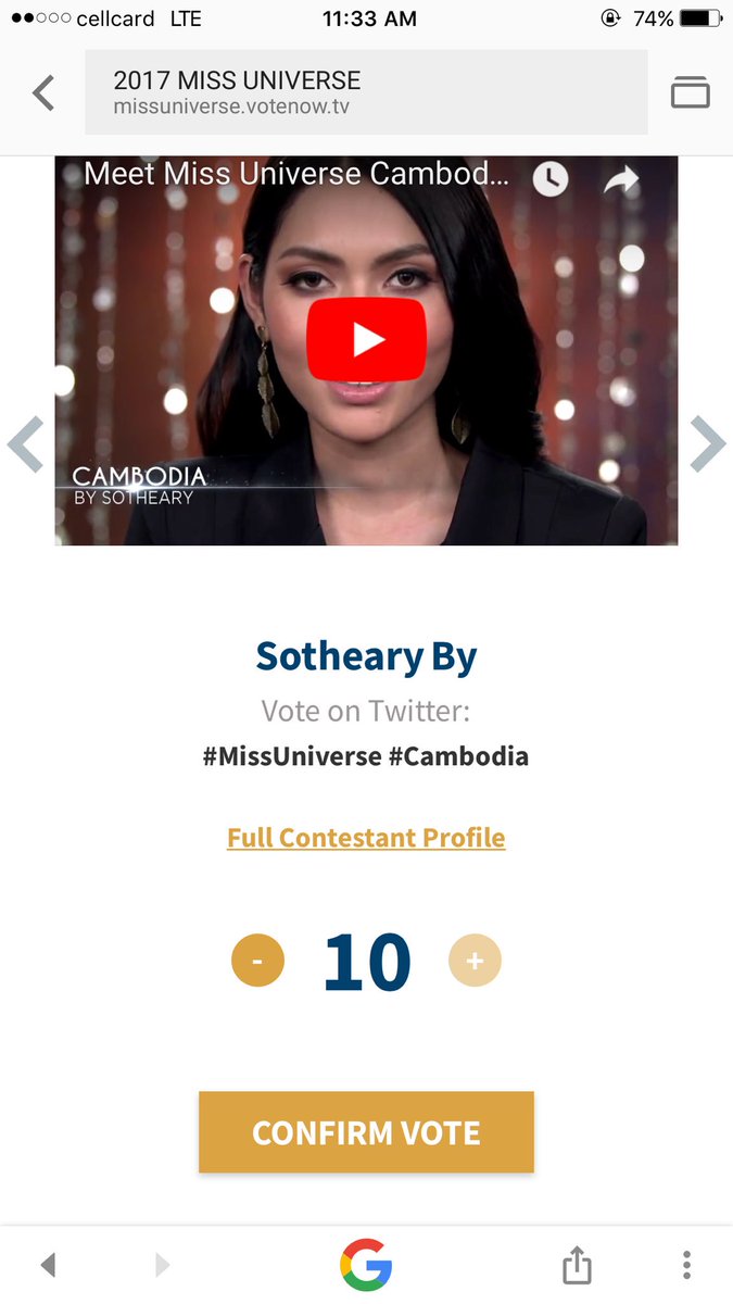 violet_lao's tweet photo. 1 Day 13 Hours Left, Tweet &amp; Retweet បែកមេដៃចោល🇰🇭🇰🇭🇰🇭👌👌👌 #MIssUniverse #Cambodai https://t.co/D7VPoRP81v