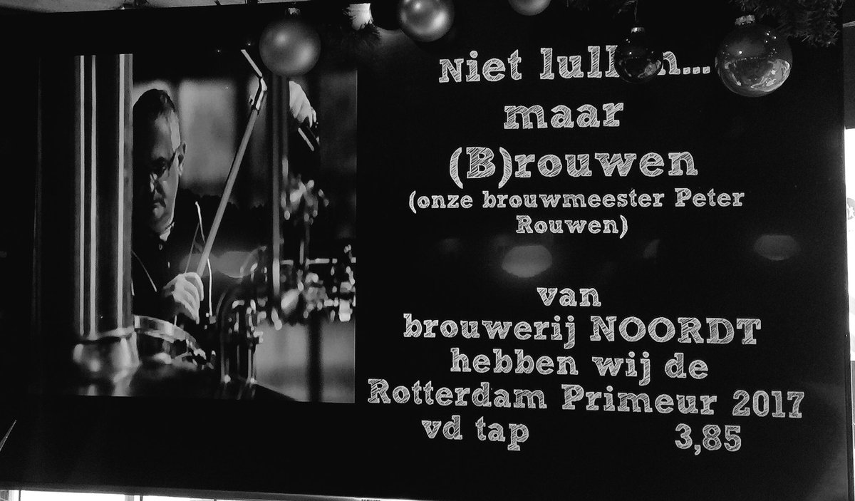 Weer  mooi #bier op de tap #Rotterdams #primeur #2017 van #brouwerijnoordt bij brasserie Barclay Rotterdam