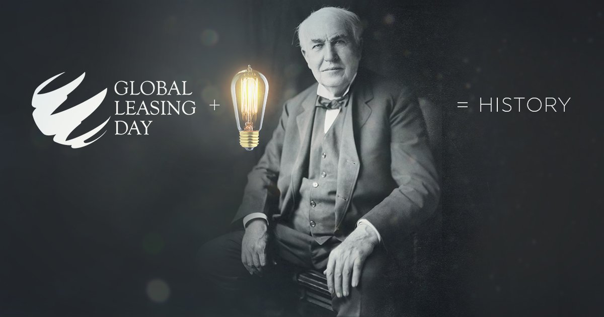 leasingday's tweet image. What links Global Leasing Day and invention of a lightbulb?💡Both are historical events of humankind! Thank you all 23 700 + who gave their vote to make the day official. #AviaAMLeasing #GlobalLeasingDay