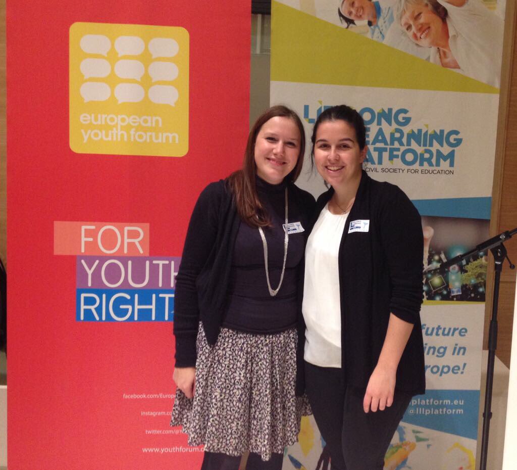 EFILafs's tweet photo. EFIL Advocacy Coordinator, Elisa Briga, and EFIL Intern, Valentina Milanese, at the Lifelong Learning Week reception this week. EFIL co-hosted two events during the week and shared expertise and experiences with the attendees.
#EFILafs #AFSeffect #LLLWeek17 https://t.co/GsB2HjklGG