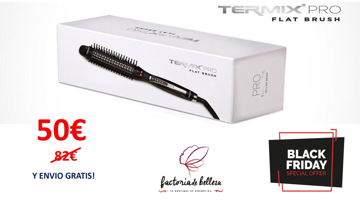 facdebelleza's tweet photo. Cepillo eléctrico alisador de Termix!! Antes 82€, ahora 50€!!! y con envio GRATUITO!! https://t.co/gcRnNsBbml https://t.co/nz4FGQjZY6