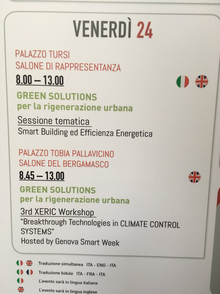GenovaSmartWeek's tweet photo. Quinta e ultima giornata della #GSWeek2017, il programma di oggi ⬇️ https://t.co/t3YMLDy0Dy