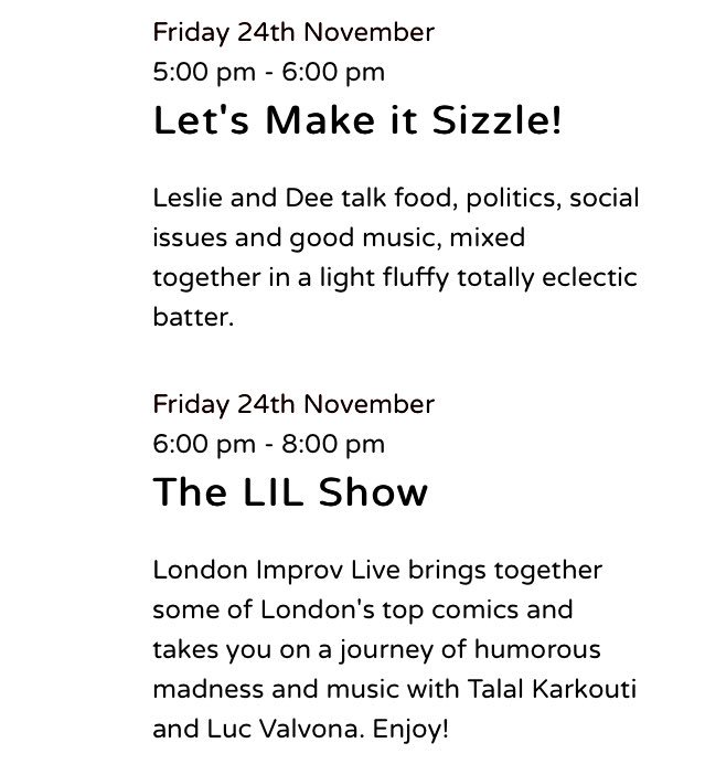 KtoKRadio's tweet photo. On #BlackFriday2017 #K2KRadio bring you free & live #WorldMusic at 3pm #LetsMakeItSizzle at 5pm & the #LilShow at 6pm, yay! Also #HappyThanksgiving to our listeners & followers who are celebrating the day 🇺🇸 https://t.co/rFQYElPzXj