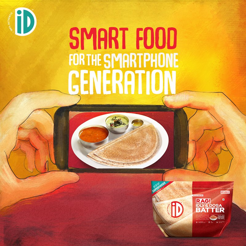 IDFreshFood's tweet photo. Who doesn't want to be #smart? And what's better than getting smarter as you satisfy hunger at the same time!
#SmartWorld #Ragi #Ragilicious #LetsMillet #Dosa #Idli #NutritiousisDelicious https://t.co/GfCuXGS8Me
