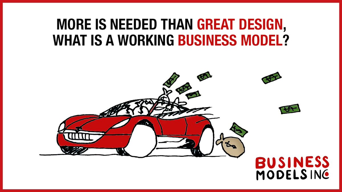 BusModInc's tweet photo. More is needed than great design, what is a working business model? #visualfriday #businessmodelinnovation #tesla https://t.co/6ObxMXtqe4 https://t.co/jXzjuyU6nQ