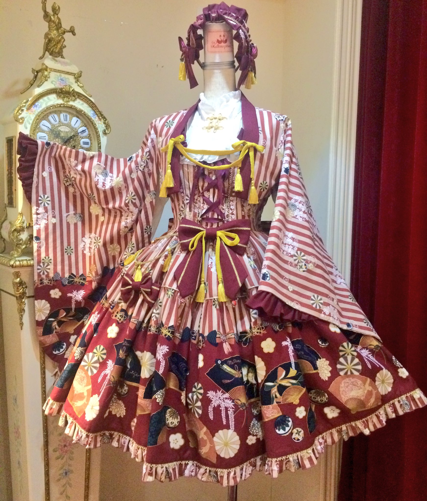 うたかたの華かぐら 前プリーツJSK