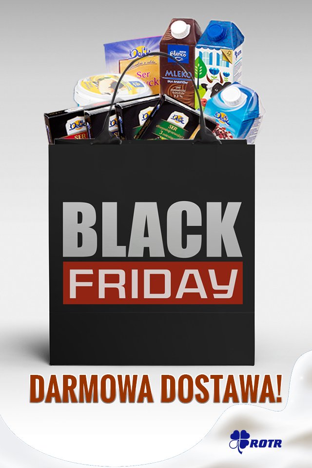rotr_mleko's tweet photo. #BlackFriday już dzisiaj, a w ROTR #darmowa #dostawa przez cały dzień, bez ceny minimalnej! Nie przegapcie tej okazji, złóżcie zamówienie na https://t.co/OVhCUM2CoD. Macie czas do północy! https://t.co/Skzi4MQVe9