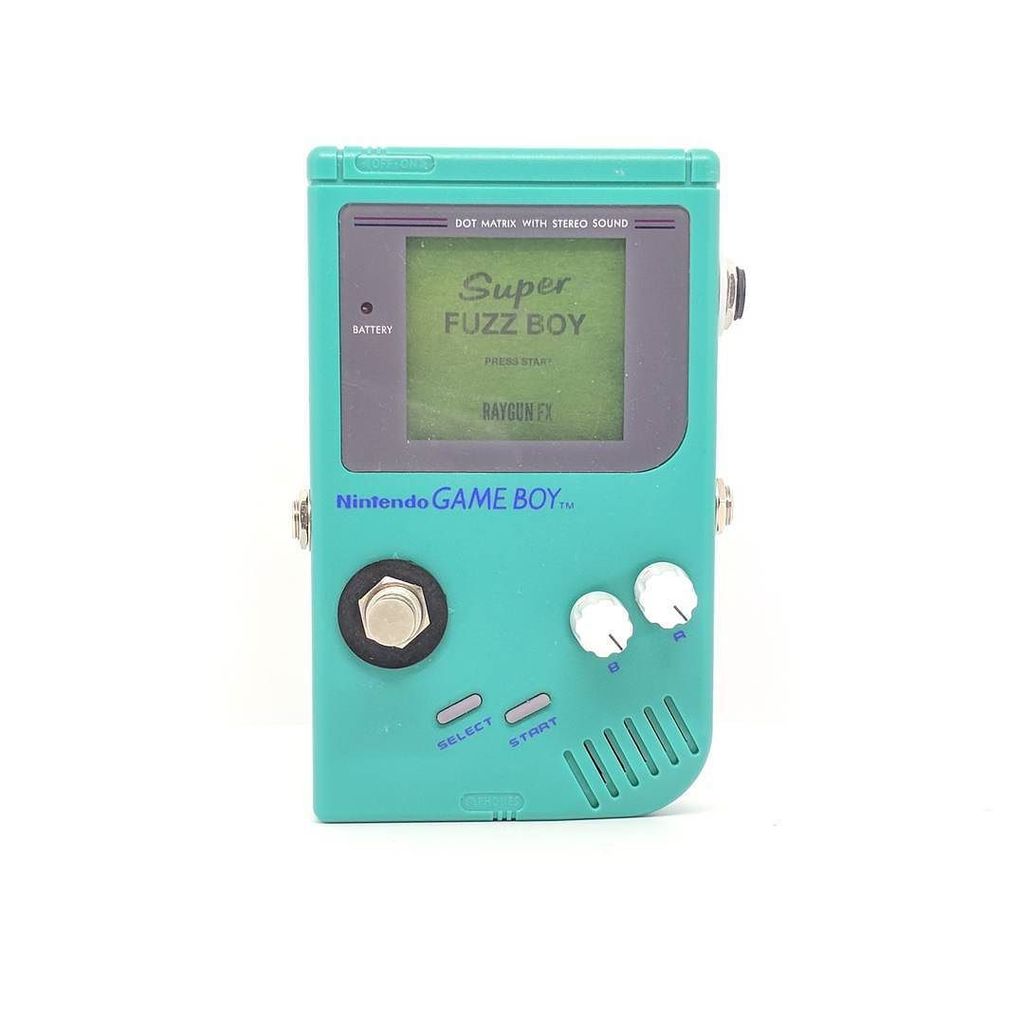 RaygunFX's tweet photo. I have 10 of these limited Edition Surf Green Super Fuzz Boys available! 
Check out the website for more info and other deals: https://t.co/GGA85uQuQm 
#fuzz #guitarfx #fxpedal #gameboyfuzz #superfuzzboy https://t.co/w9h9pXX6nS