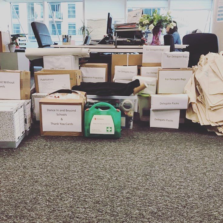onedanceuk's tweet photo. The mountain of resources for #ODUKConfSeason continues to grow! @trinitylaban, we're coming for you!
#danceconference #youthdance #danceeducation #fridayfeeling #labanbuilding https://t.co/NEqGpetGlg https://t.co/d18i0d6qqX