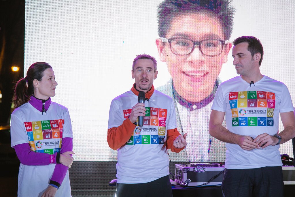 erionveliaj's tweet photo. Gr8 work @bjw_williams & @Orni2004 for organizing such a fun NightRun in Tirana πββοΈ
@UN_Albania & @TelekomAlbania leading the way to turn #SDGs into tangible results π
I ran for #SDG 11: sustainable cities! Upcoming fleet of bikes, e-buses, orbital forest - a MUST ππ³ππ² https://t.co/p12w5GtXYi