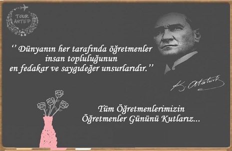 Tüm öğretmenlerimizin öğretmenler gününü kutlarız. #24kasim #ÖğretmenlerGünü