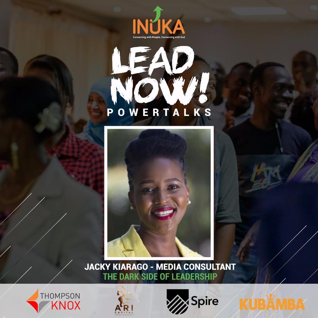 InukaLeadership's tweet photo. Every leader is bound to overcome obstacles along the way & offer effective leadership, to help us overcome the dark side of leadership will be @JackyMataz ~ Media Consultant this Saturday! #InukaPowerTalks #LeadNow https://t.co/7otmk16Qts