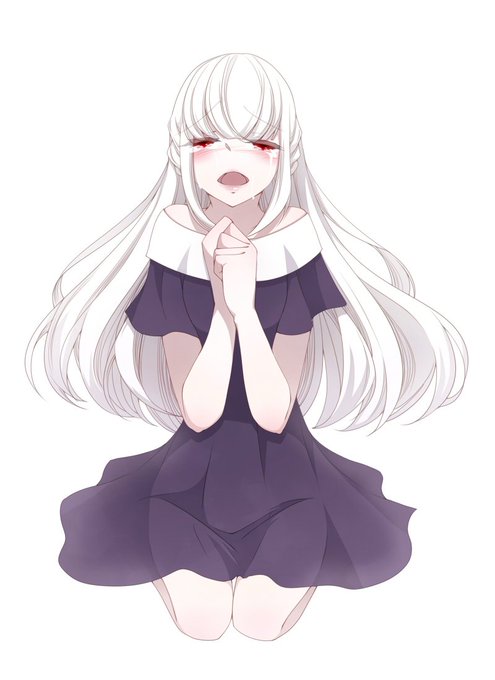 白髪赤眼のtwitterイラスト検索結果 古い順