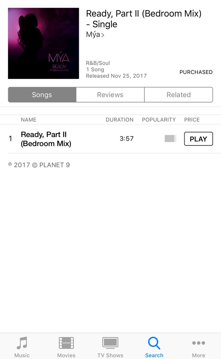 ThaliaLover's tweet photo. I got the Bedroom Mix of @MYAPLANET9 New Single #ReadyPartII #ReadyPart2 #ReadyForWhatever #Mya #TeamMya #NewMusic #NewVideo #NewSingle #Remix https://t.co/R9qYUwYnab