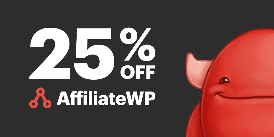 Our Black Friday &amp; Cyber Monday SALE is here! 🙌🏻 To get 25% off AffiliateWP use promo code BFCM2017 at checkout! #bfcm affiliatewp.com