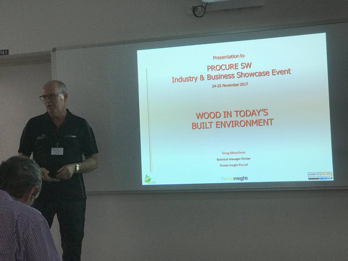 19 century steel, 20 century concrete, 21 century timber. If you missed today’s fascinating presentation join us at Procure SW tomorrow to hear Greg’s presentation.  #procuresw