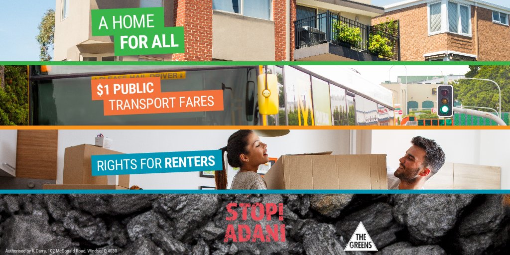 This is what the Greens stand for this election: 
✅#StopAdani
✅200,000 steady, long-term jobs for QLDers
✅Rights for renters
✅Affordable housing &amp; more schools &amp; hospitals
✅$1 public transport fares
✅More: greens.org.au/qld/initiatives #qldelection #qldvotes