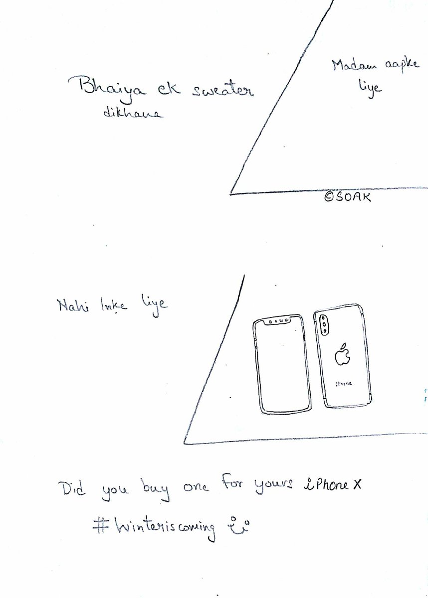 SoakThinks's tweet image. T110 #soakthinks 
Comic on iPhone X as it becomes unresponsive to touch in cold conditions 
#androidoverios #TechNews   #iPhoneX  #comic