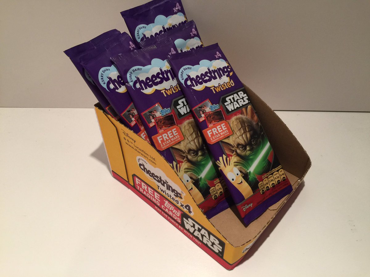 UKToyCollector's tweet photo. Something tasty from my #StarWarsFoodPackagingCollection in my #StarWarsCollectionRoom
#StarWarsCheestrings by #KerryDairy circa 2015/16
#Yoda Twisted #Cheestrings 4 pack
#StarWars #TheLastJedi https://t.co/tWskLLdZOW