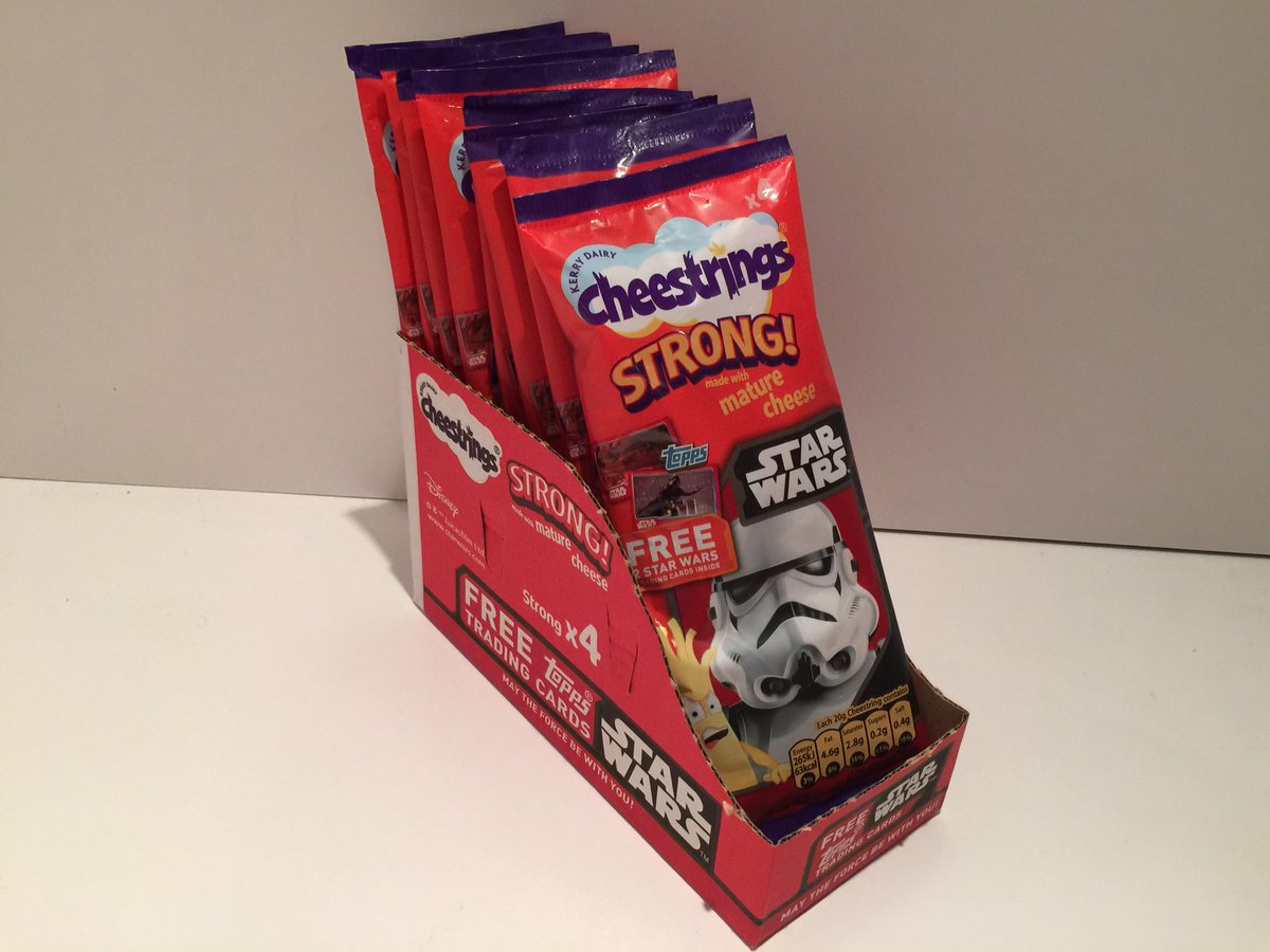 UKToyCollector's tweet photo. Something tasty from my #StarWarsFoodPackagingCollection in my #StarWarsCollectionRoom
#StarWarsCheestrings by #KerryDairy circa 2015/16
#Stormtrooper Strong #Cheestrings 4 pack
#StarWars #TheLastJedi https://t.co/HA8R6YTbgo