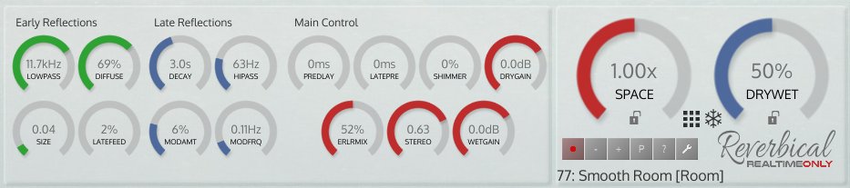 On Sale: Reverbical VST 50% off from Black Friday to Monday #vst #shimmer #reverb #plugin #epic #spaces for 29€ / 34$ until Nov 27 2017