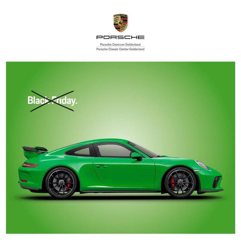 GGreveling's tweet photo. Black Friday?! Nee toch: gewoon Viper Green 911 GT3 4.0 liter 😀 https://t.co/bp93LSINiO