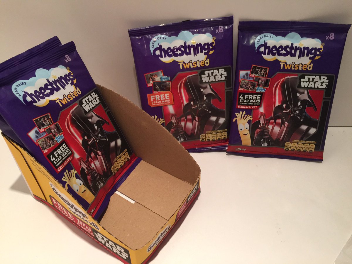 UKToyCollector's tweet photo. Something tasty from my #StarWarsFoodPackagingCollection in my #StarWarsCollectionRoom
#StarWarsCheestrings by #KerryDairy circa 2015/16
#DarthVader Twisted #Cheestrings 8pack
#StarWars #TheLastJedi https://t.co/EWrQDw0qKo
