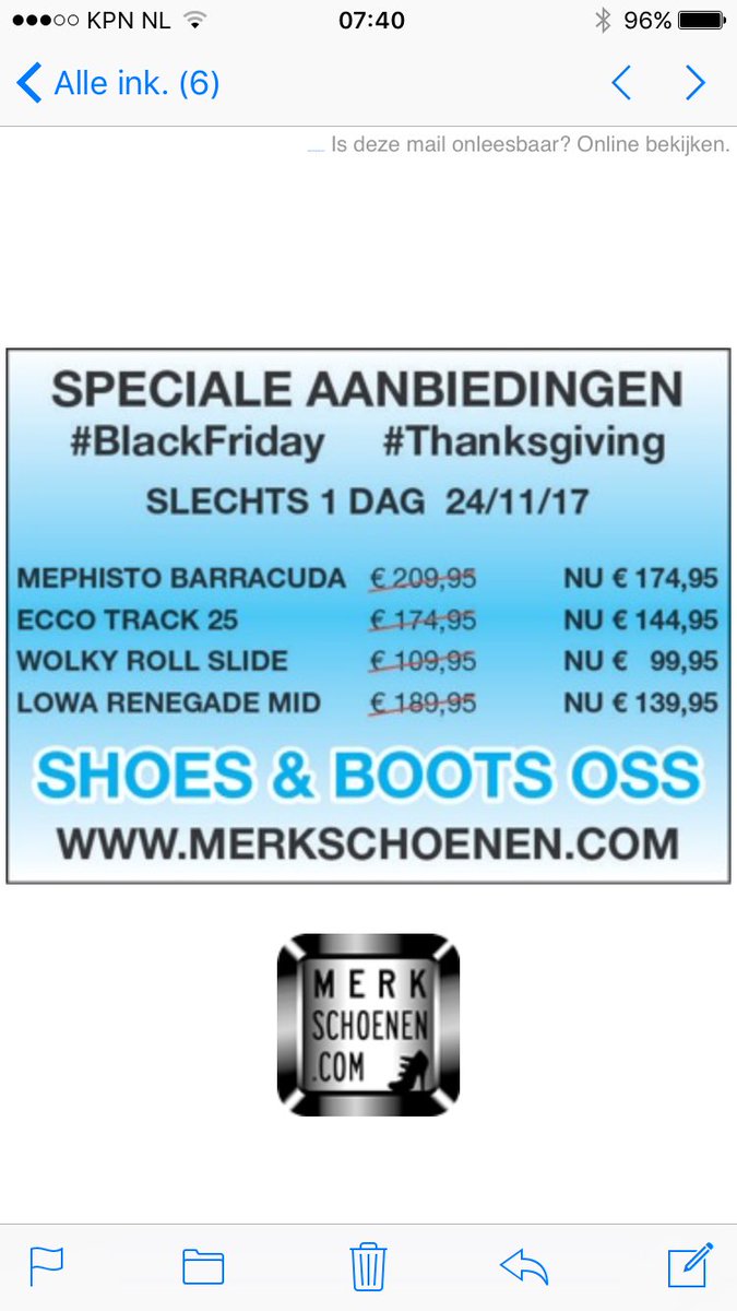 merkschoenencom's tweet photo. Natuurlijk zijn deze online #Akties ook in onze zaak verkrijgbaar!
#Mephisto
#Ecco
#Wolky
#Lowa
#BlackFridayDeals
#BlackFriday
#Oss
#merkschoenen https://t.co/BevKNMwcG2