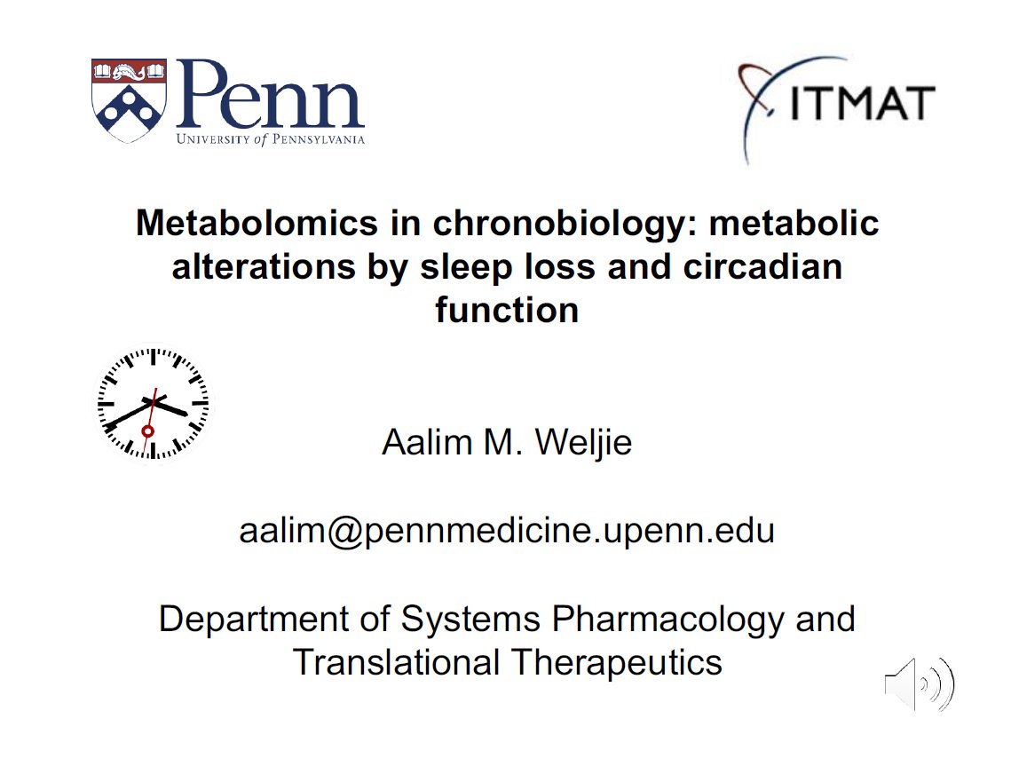 MetabolitesMDPI's tweet photo. #IECM2 #KeynoteVideoPresentation from Dr. Aalim Weljie (University of Pennsylvania) "#Metabolomics in #Chronobiology: Metabolic Alterations by #SleepLoss and #CircadianFunction" https://t.co/XO9znNnXNM https://t.co/ZCkCRsboVK