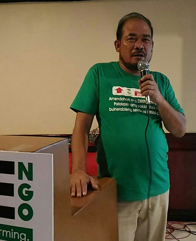 AcademyHum's tweet photo. "People in the communiy are actually the first responders... Don't treat us as just beneficiaries. Treat us as partners." - Ping Fampulme, Aksyon sa Kahandaan sa Kalamidad at Klima at #SocDev2017 hosted by @CODE_NGO https://t.co/mqVio6mk4r