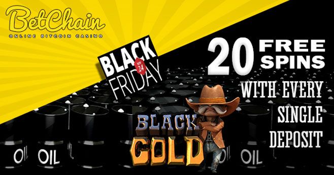GamingBonusTips's tweet image. Celebrate #BlackFriday with Free Spins... Shopping hard?!?! Relax with some Free Spins.
Every deposit you make on November 24th @BetChain and gets you 20 Free Spins on Black Gold 👉 goo.gl/fqgpHa