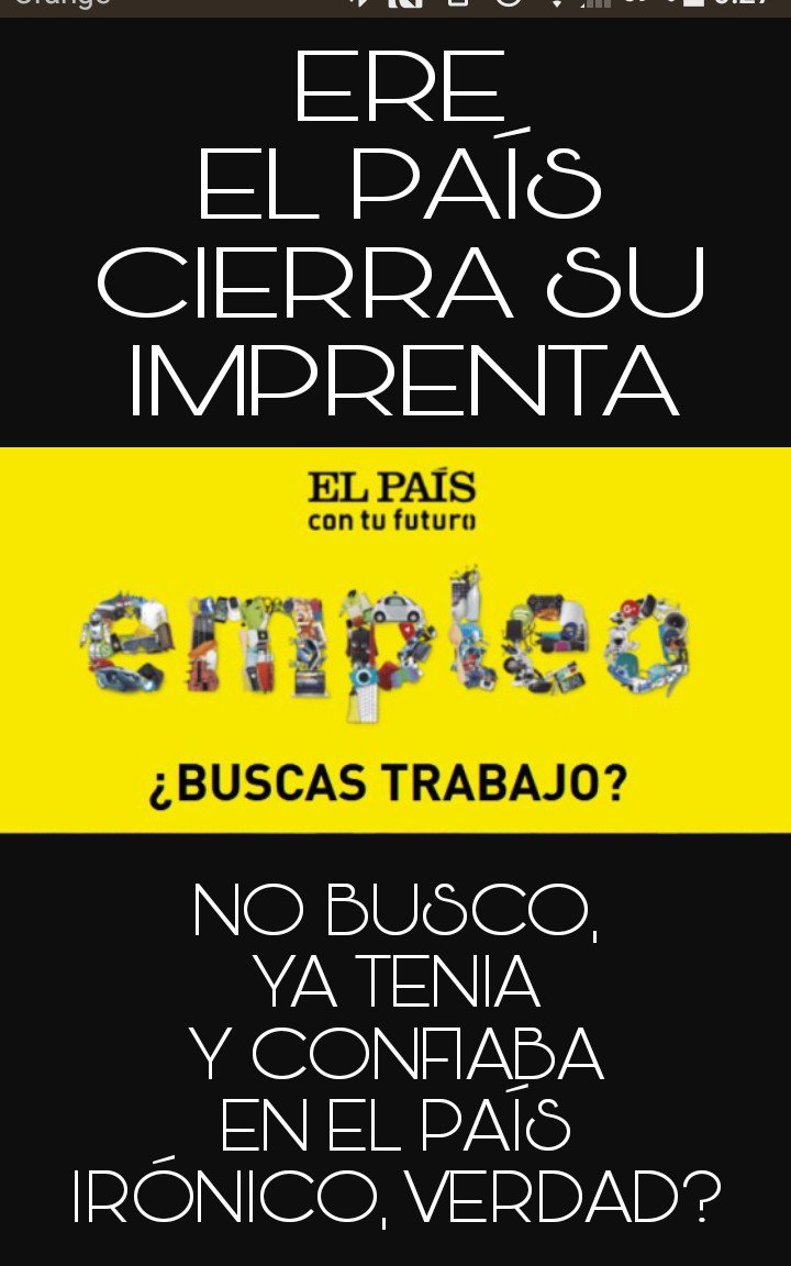 angelmarto25's tweet photo. #espartanasdecocacola
#mareaverde
#prisa
#NuncaMais
#NoEsPaisParaCebrianes
#ccooteleMadrid
#comitéPressprint
#ELPAÍS https://t.co/nho2jsbE4x