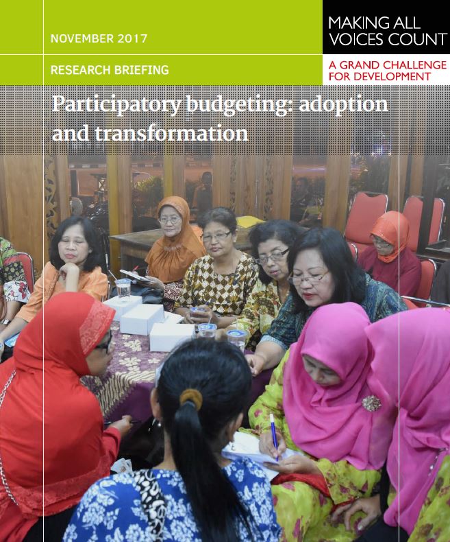 AllVoicesCount's tweet photo. #participatorybudgeting - what's changed as it's spread? Less social justice focus, more consensus-based decision-making. New research briefing #accountability #opengov https://t.co/OYGYOwkPYK https://t.co/Hrt2mUYFdh