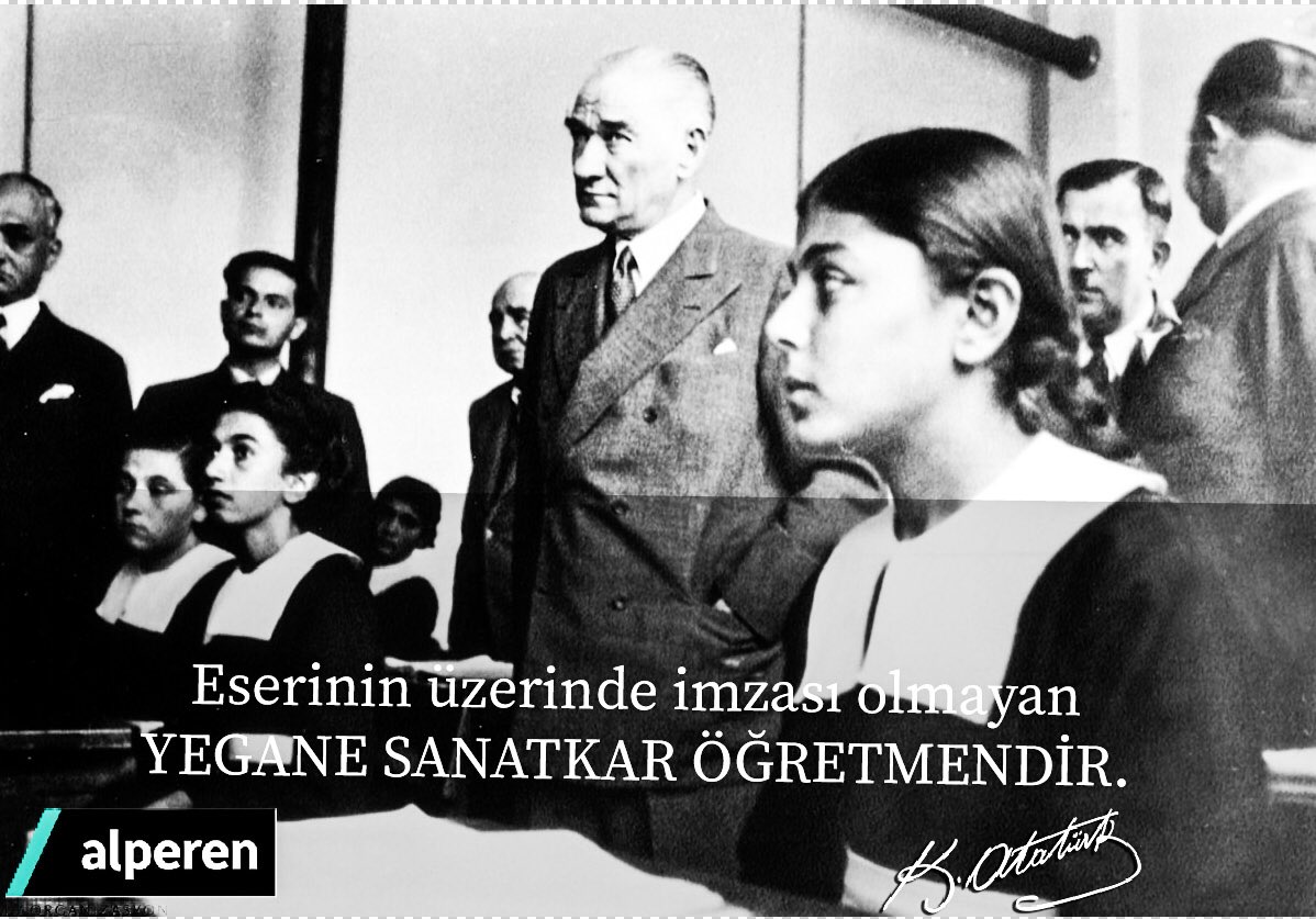 AlperenReklam's tweet photo. Başta Başöğretmenimiz Mustafa Kemal Atatürk olmak üzere tüm öğretmenlerimizin Öğretmenler Günü Kutlu olsun. #24KasımÖğretmenlerGünü https://t.co/D1QZdH1l6o