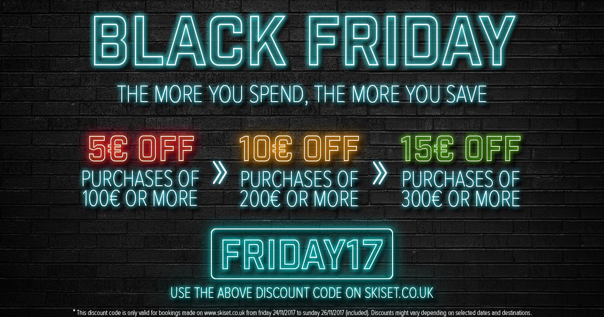 skiset_uk's tweet photo. Here's our little #BlackFriday gift to you 😃

Use our #Friday17 discount code here: http//bit.ly/2B6MIJ2 https://t.co/wqOlYfTQOM
