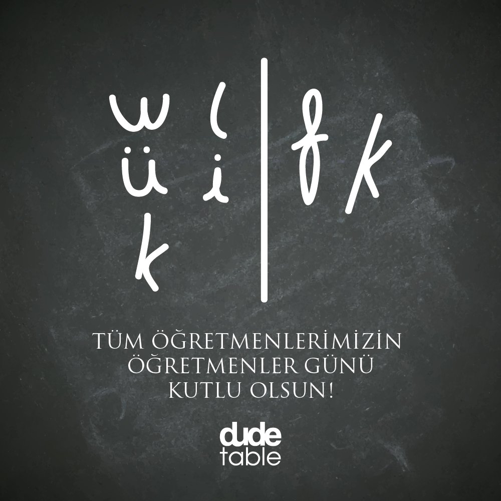 Baş Öğretmenimiz Mustafa Kemal Atatürk'ün izinde, tüm öğretmenlerimizin Öğretmenler Günü kutlu olsun! 💐 #dudetable #öğretmenlergünü