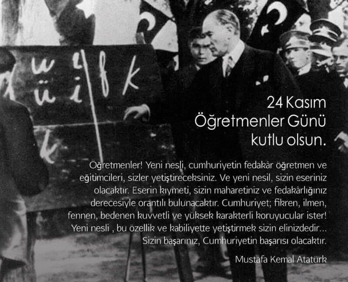 Bütün öğretmenlerin günü kutlu olsun