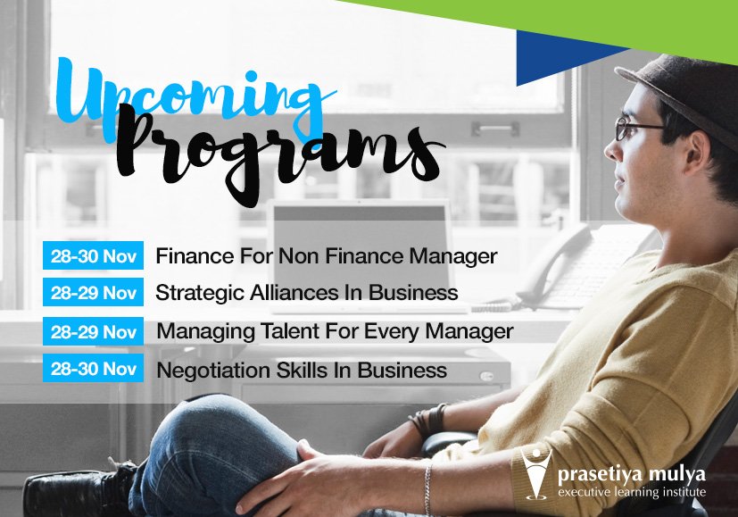 Check our upcoming public programs schedule for next week, 27 Nov - 3 Dec 2017. Register here: pmeli.or.id