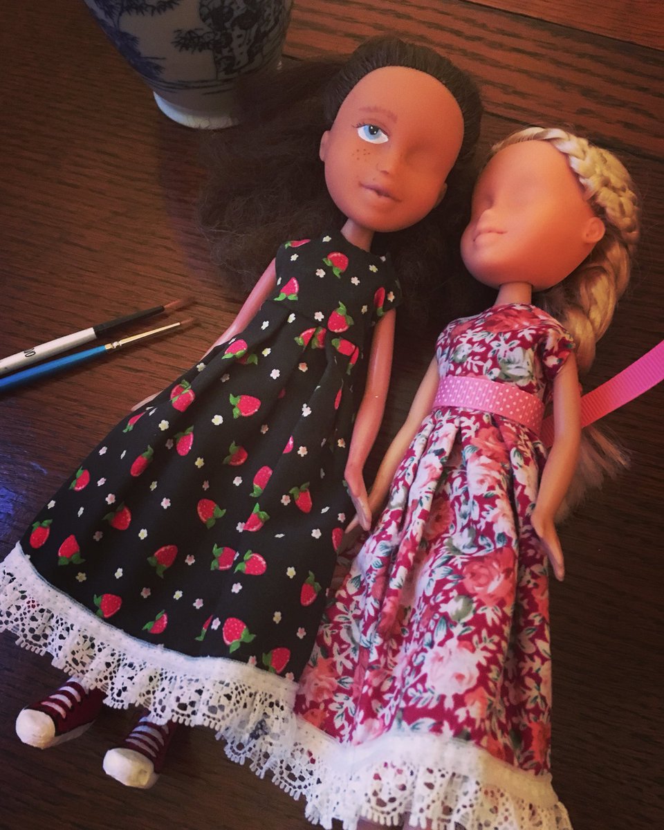 More dolly makeunders coming soon to a toy box near you. Visit my Etsy shop for available dolls.