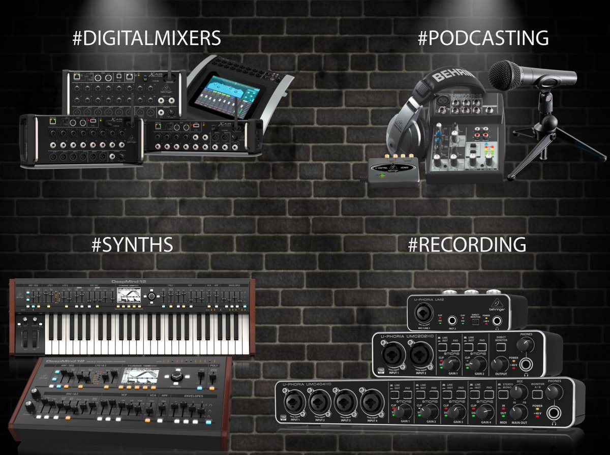Behringer's tweet photo. Which gear are you looking to pick up this #blackfriday? 👉 Find a dealer near you: https://t.co/lWevKDII1K https://t.co/gNnRYF6rBB