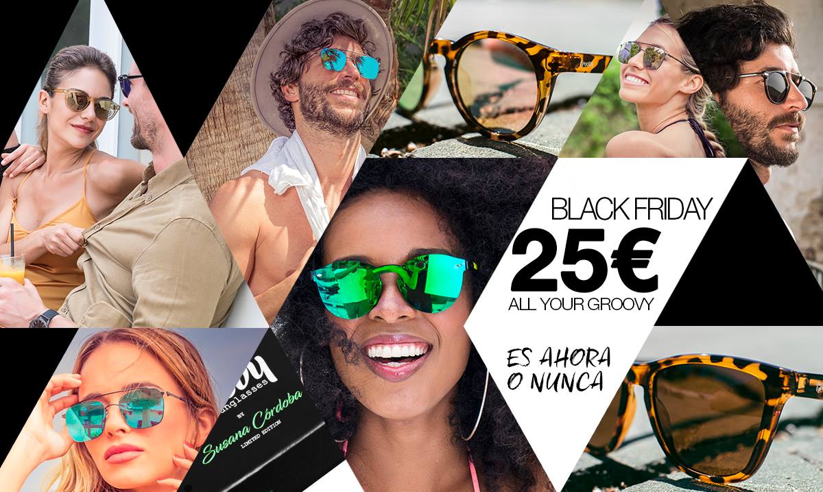 sungroovy's tweet photo. ¡Llegó el #BlackFriday! 🏷🛍

¡Rebajamos todas nuestras gafas a 25€! Si no quieres perder tu ocasión de hacerte con unas, date prisa que se agotan.

⚠ ¡Es ahora o nunca! ⚠ 

https://t.co/K9ctesaPVC https://t.co/k1OkNi4IIm