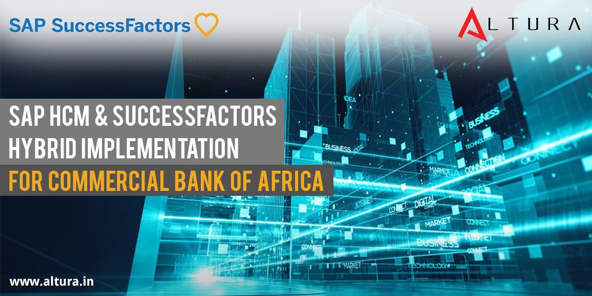Alt_cons's tweet image. The largest privately-owned #bank in East Africa was looking for a solution to maintain historical data &amp;amp; manage #talent.

Why did Commercial Bank of Africa choose @successfactors ? What set Altura apart from others in the fray? bit.ly/2sGsipq

@CBA_Group_ @SAPAfrica